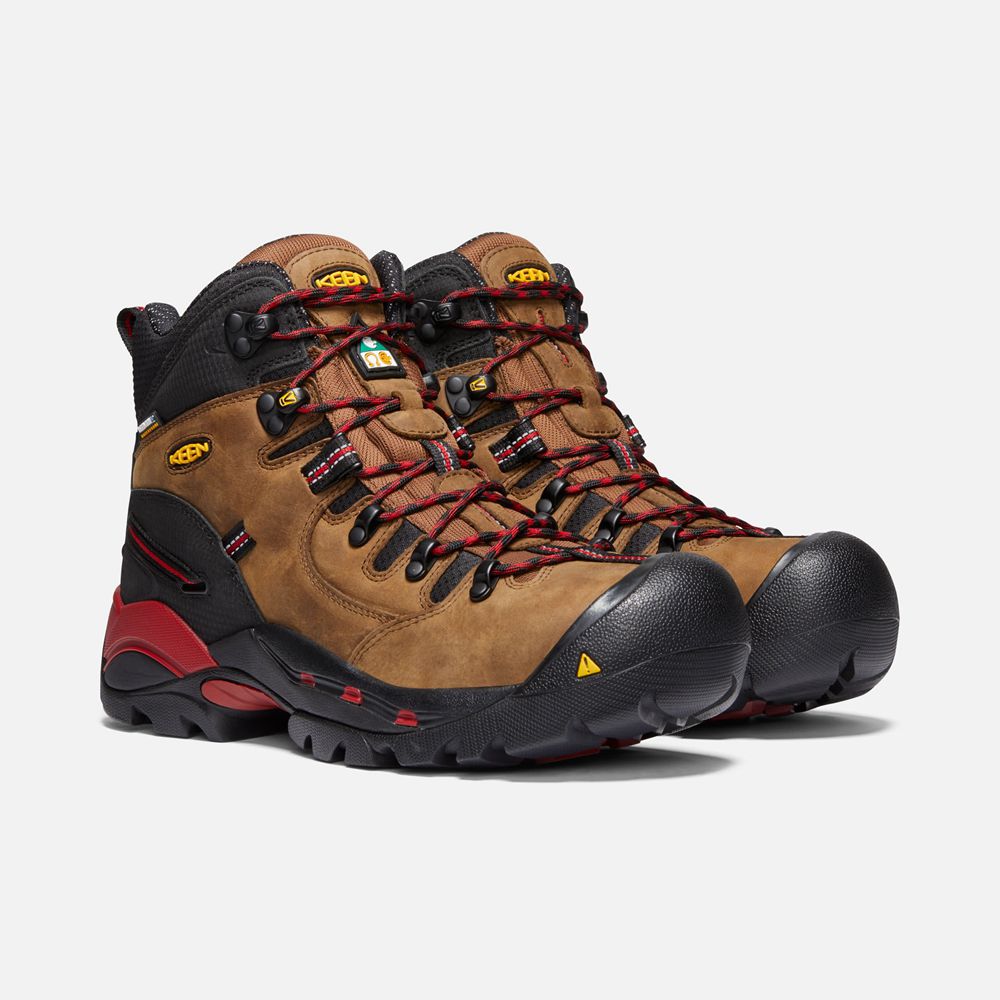 Keen Arbetskängor Herr Bruna/Svarta - Csa Hamilton Waterproof (Carbon-Fiber Toe) - 428910MZH